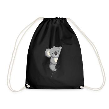 Koala Bear Australia Marsupial Koala - Drawstring Bag - black - Front