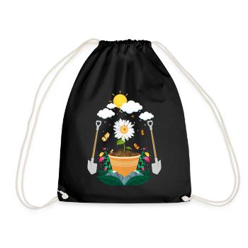 Jardin - Sac de sport léger - noir - Devant