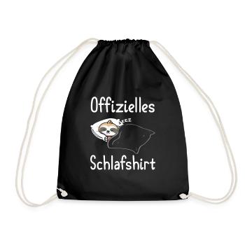 Sleepy Sleep Pajamas Chill Sloth Sleep - Drawstring Bag - black - Front