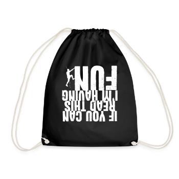 Rock Climbing Climber You Can Read - Sac de sport léger - noir - Devant