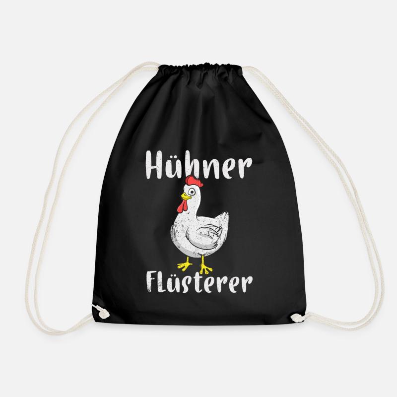 Huhn - Turnbeutel - Schwarz