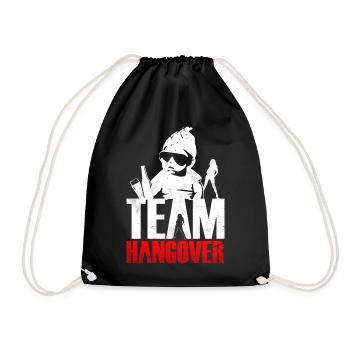 Team Hangover Männer JGA Shirts Herren Party Baby - Turnbeutel - Schwarz - Vorne