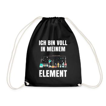 chemistry - Drawstring Bag - black - Front