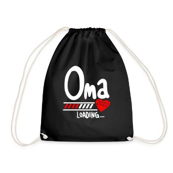 Oma 2022 loading - Turnbeutel - Schwarz - Vorne