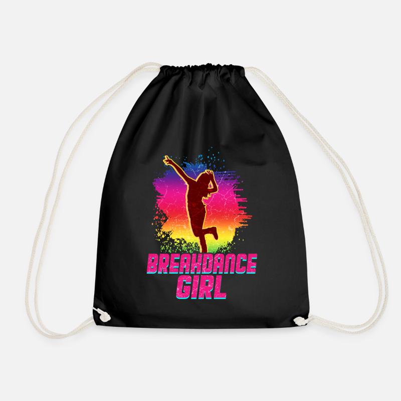 Breakdance Mädchen Tänzerin - Turnbeutel - Schwarz