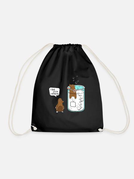 I Think You Are Overreacting - Mole Liter Chemie - Turnbeutel - Schwarz