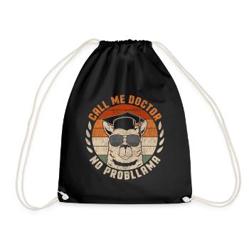 Call Me Doctor Lama Doctor Hat College Graduates - Sac de sport léger - noir - Devant