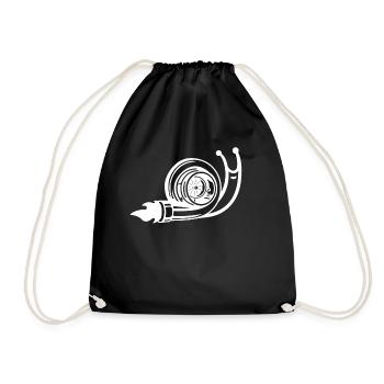 Turbo Snail Auto Turbo Screw - Drawstring Bag - black - Front