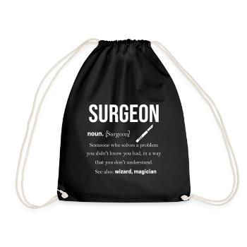 Chirurgie chirurgie médecin - Sac de sport léger - noir - Devant