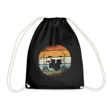 Cadeau de batteur - Sac de sport léger - noir - Devant