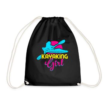 Kayaking fille aviron femmes - Sac de sport léger - noir - Devant