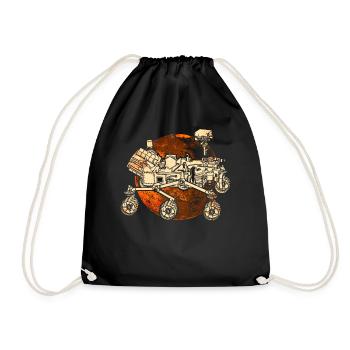 Preserverance Mars 2020 Rover - Drawstring Bag - black - Front