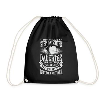 Beau-père fier Beau-père Beau-père Cadeau - Sac de sport léger - noir - Devant