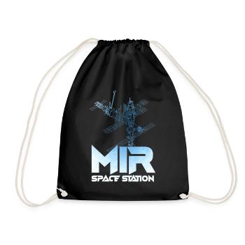 Station spatiale Mir - Sac de sport léger - noir - Devant