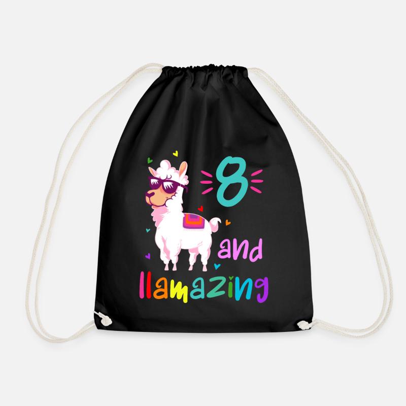 8 and llamazing - Sac de sport léger - noir
