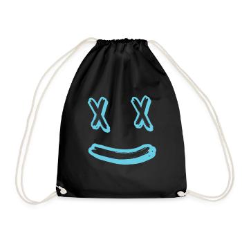 Rires du visage - Sac de sport léger - noir - Devant