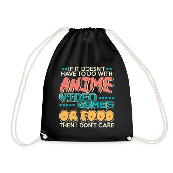 Otaku Anime Otaku anime hoodies - Sac de sport léger - noir - Devant