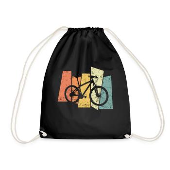 Retro Mountain bike - Sac de sport léger - noir - Devant