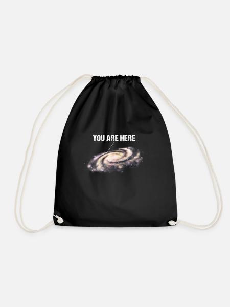 You Are Here Milky Way Universe Space Astronomy - Sac de sport léger - noir
