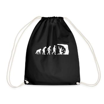 Evolution Geologist Geologist Miner - Drawstring Bag - black - Front