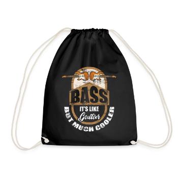Bass Vintage Bass Player Rétro Bass joueur - Sac de sport léger - noir - Devant