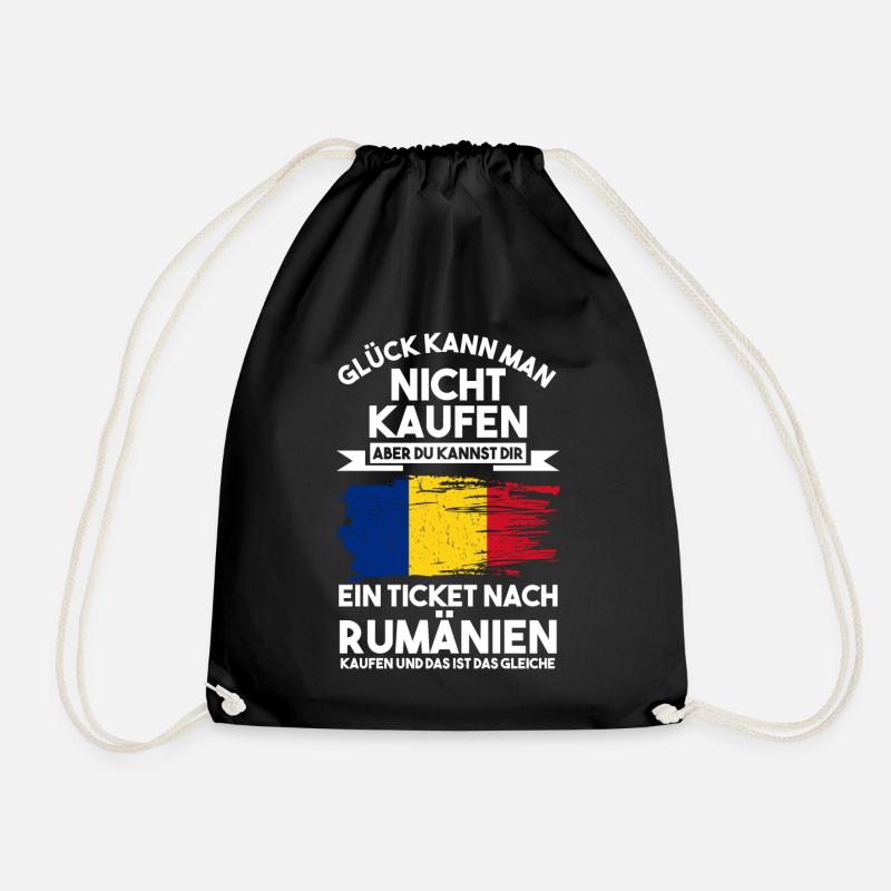 Rumänien Rumänien Rumäne Rumänin Rumänisch - Turnbeutel - Schwarz