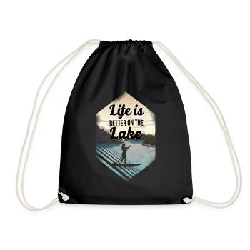 SUP Paddleboard Life Is Better On - Sac de sport léger - noir - Devant