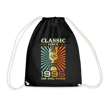 Birthday 1995 Classical music since 1995 - Drawstring Bag - black - Front