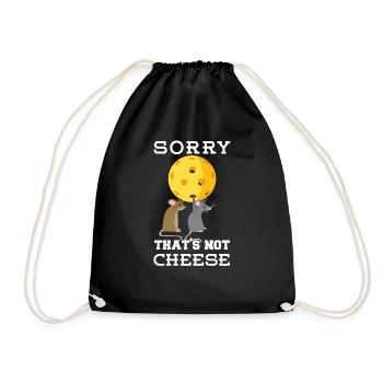Pickleball Padel Racket Pickleball Balls - Drawstring Bag - black - Front
