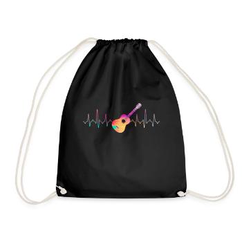 Guitare Heartbeat - Sac de sport léger - noir - Devant