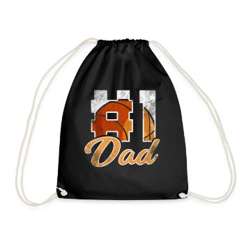 Basketteur papa rétro rétro papa - Sac de sport léger - noir - Devant