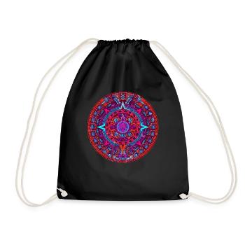 Calendrier aztèque Mexique Culture Histoire - Sac de sport léger - noir - Devant