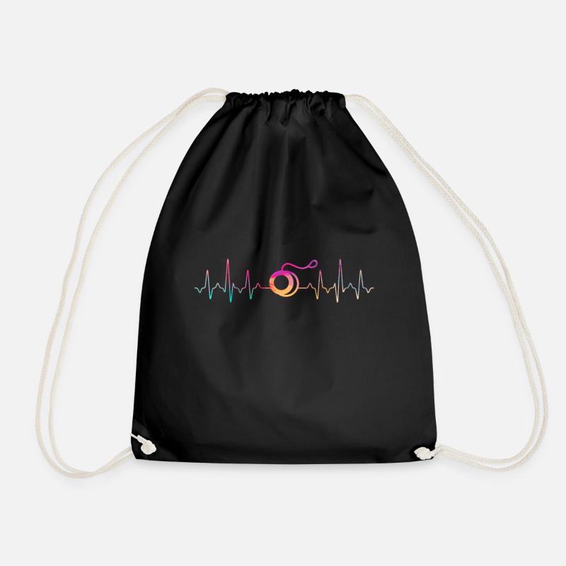 JoJo YoYo Hearbeat - Drawstring Bag - black