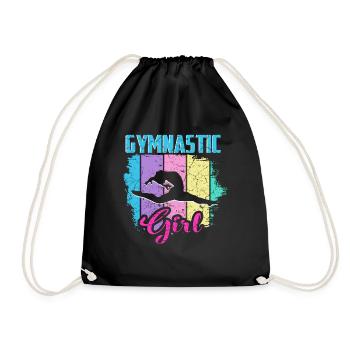 Gymnastique filles - Sac de sport léger - noir - Devant
