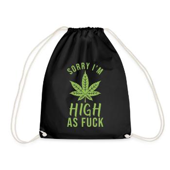 Cannabis - Sac de sport léger - noir - Devant