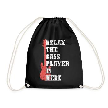 Bass bass guitarist - Drawstring Bag - black - Front