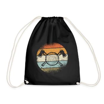 Bûcheron tenue - Sac de sport léger - noir - Devant