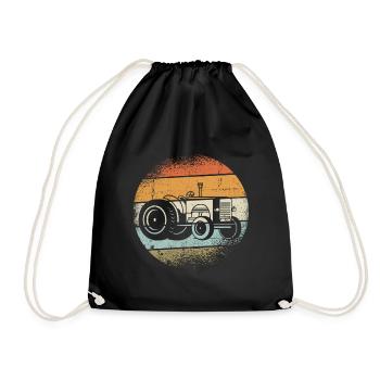 tracteur - Sac de sport léger - noir - Devant