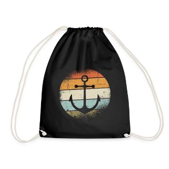 Ancre Vintage - Sac de sport léger - noir - Devant