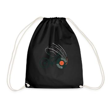 Disque de vélo vintage - Sac de sport léger - noir - Devant