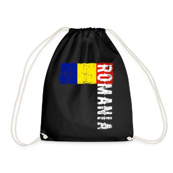 Romania Football Drapeau drapeau Roumanie - Sac de sport léger - noir - Devant