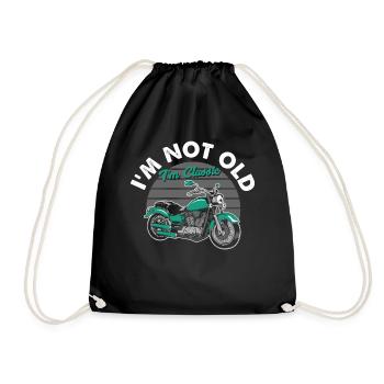 i m not old i m classic - Sac de sport léger - noir - Devant