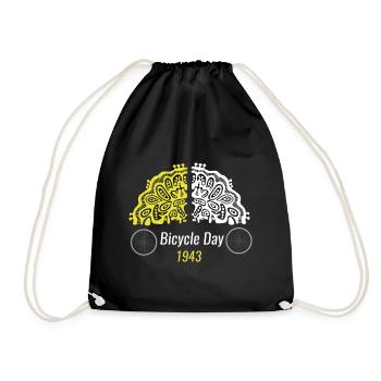Bicycle Day 1943 GOA Hofmann Psychedelic - Sac de sport léger - noir - Devant