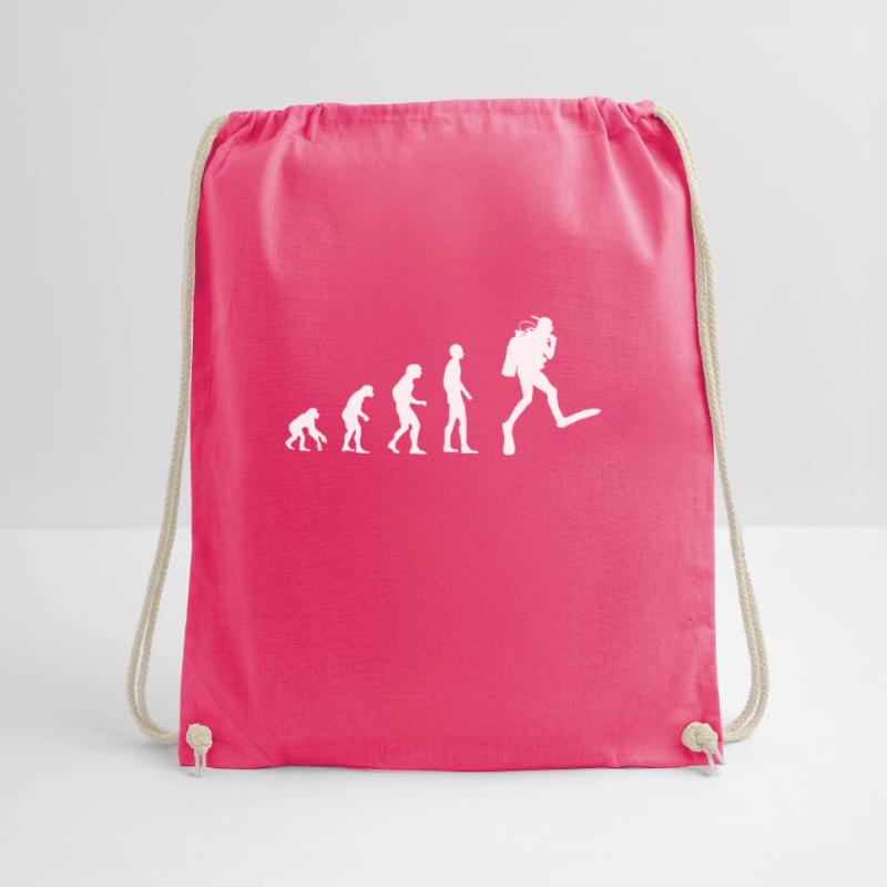 Diving Evolution | People Development Idea Drawstring Bag