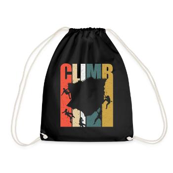 Rock Climbing Climber Climb - Sac de sport léger - noir - Devant