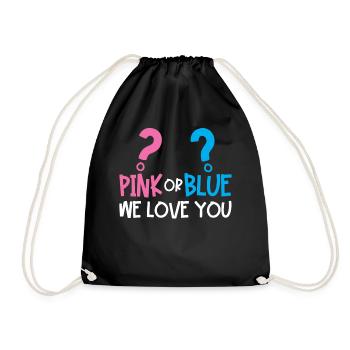 Gender Reveal Party - Turnbeutel - Schwarz - Vorne