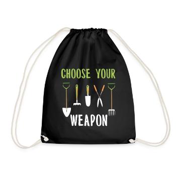 Jardin cadeau jardinier jardinage plantes Parterre - Sac de sport léger - noir - Devant