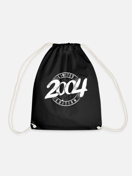 Limited Edition 18 Jahre Geburtstag Jahrgang 2004 - Turnbeutel - Schwarz