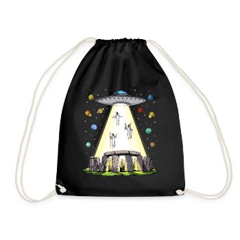Stonehenge Alien Abduction - Drawstring Bag - black - Front