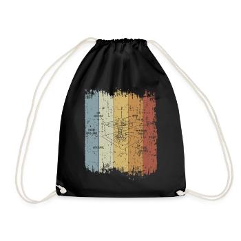 Astrophysicist Retro Time Curvature Quantum Physic - Sac de sport léger - noir - Devant